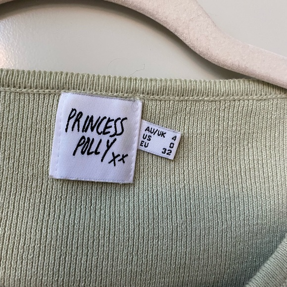 Light green Cropped cardigan - Picture 2 of 2